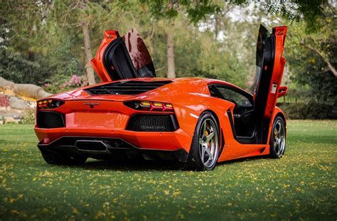 Aventador Lp700 4 Roadster Lamborghini Orange Luxury Roadster