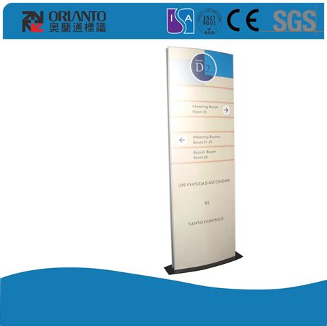 Aluminium Curved K Line Pylon Signage China Display Showcase And