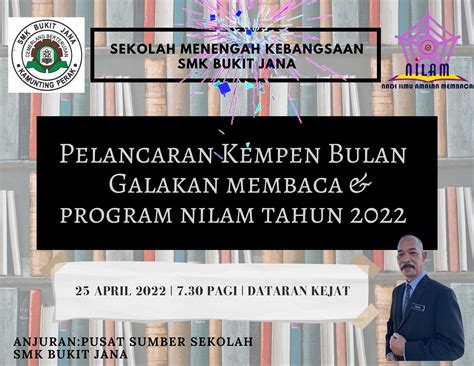 Buku Program Pelancaran Kempen Galakan Membaca And Program Nilam 2022 Smk