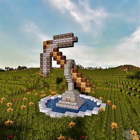 Learn about the stats and effects of diamond pickaxe, and what missions it appears as a gear drop! Giant Pickaxe Statue Minecraft Project
