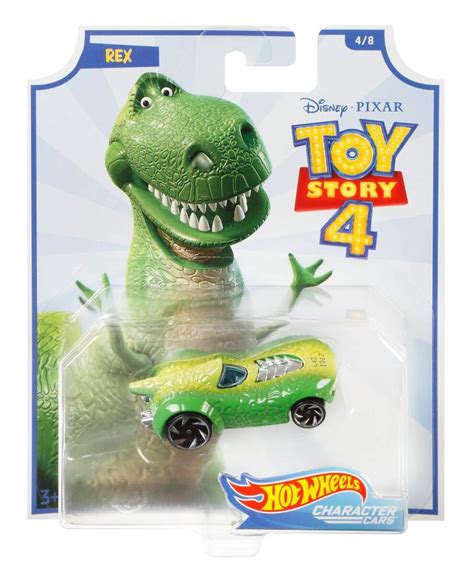 Hot Wheels Character Cars Disney Pixar Toy Story 4 Rex