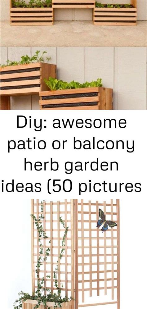 Diy Awesome Patio Or Balcony Herb Garden Ideas 50 Pictures