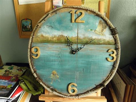 Buy rustic wall clock to enjoy amazing deals and discounts. Handmade Rustic Wall Clock by Jami Rose Lord Art ...