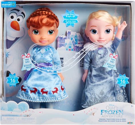 Disney Frozen Singing Traditions Elsa And Anna Dolls Olafs Frozen