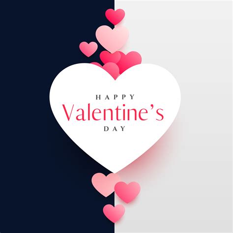 Modern Happy Valentines Day Greeting Card Design Template Download