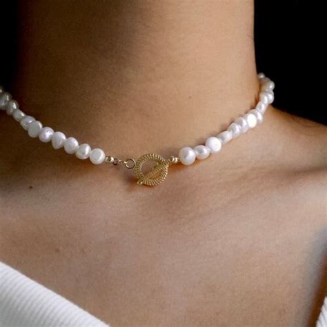Genuine Baroque Pearl Ot Choker Seed Beads Pearl Choker Etsy
