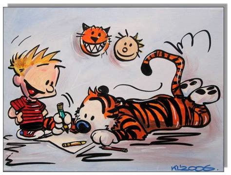 Calvin And Hobbes Art Cute My Kids Room Onwall 💞 Best Cartoons Ever