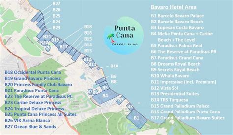Punta Cana Map A Helpful And Detailed Map Of Punta Canas Resorts Punta Cana Travel Blog