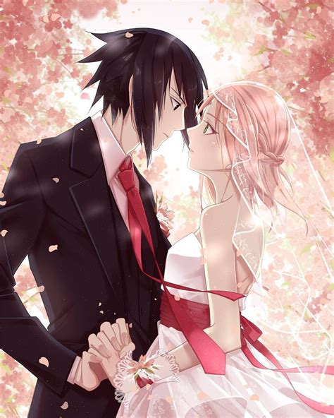 SasuSaku Wedding Credit Cheyu On Twitter Art Is Not Mine Sasusaku Sakura And Sasuke