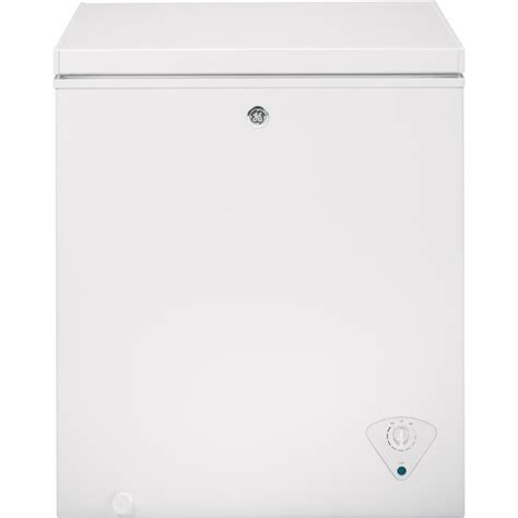Ge Garage Ready 5 Cu Ft Manual Defrost Chest Freezer White In The
