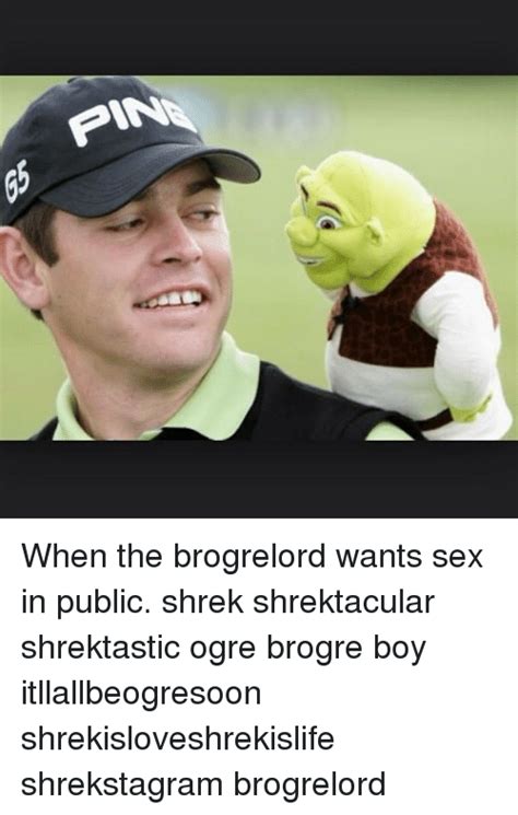 Pin When The Brogrelord Wants Sex In Public Shrek Shrektacular