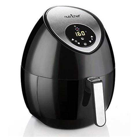 Nutrichef Electric Air Fryer Digital Multi Cooker Oil Free Healthy Cooking Convection Oven