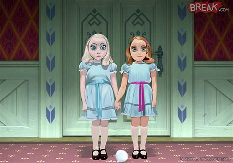 Elsa And Anna As The Shining Twins Elsa The Snow Queen Fan Art