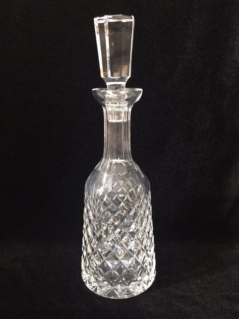Waterford Crystal Alana Pattern Decanter With Stopper 1 14 Tall X 4 14 Wide Decanteralana
