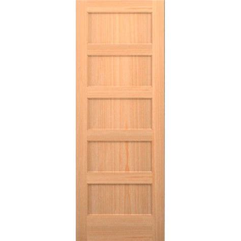 Karona Wood 5 Panel Slab Interior Door And Reviews Wayfair Modern Stained Glass Panels Custom