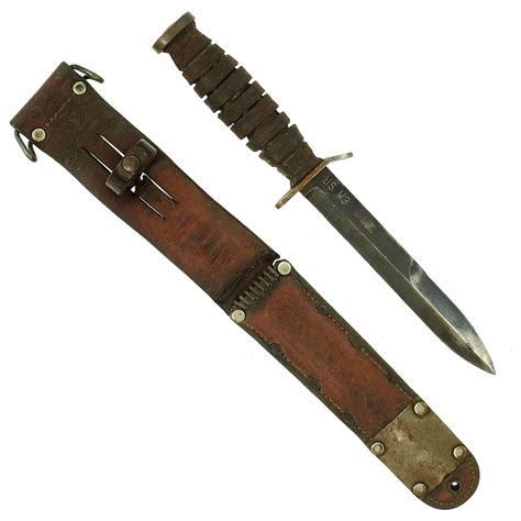 Original Us Wwii Early Blade Marked M3 Fighting Knife By Kinfolks In