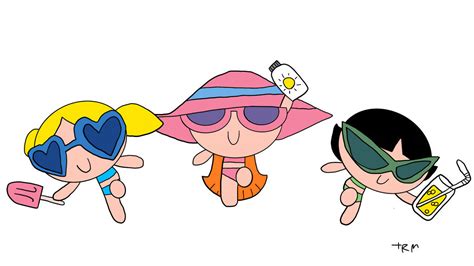 Ppg In Their Day Is Saved Posesswimsuits Ver 2 By Therandommeister