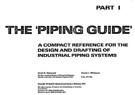 Solution The Piping Guide For The Design And Drafting Of Industrial