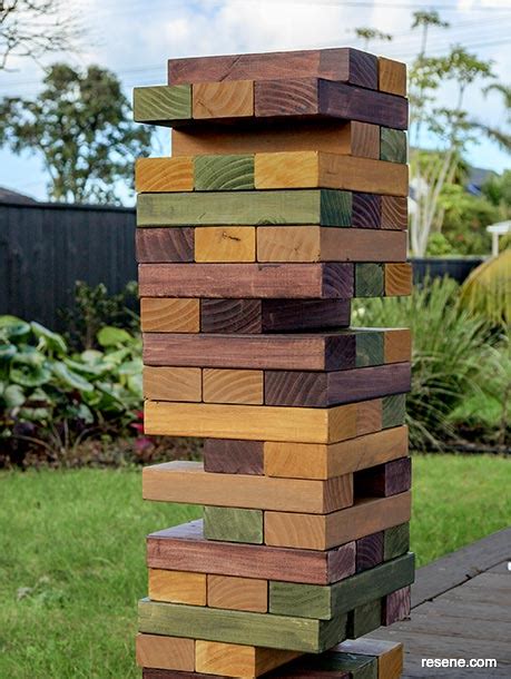 How To Make A Giant Jenga Game Outodoor Games
