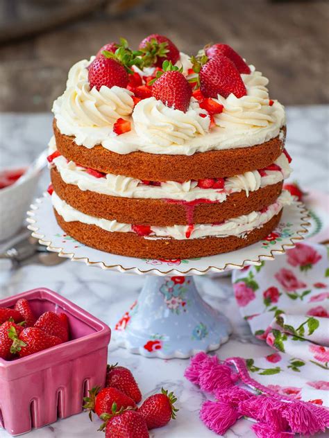 Easy Strawberry Shortcake Cake Recipe Video Tatyanas Everyday Food