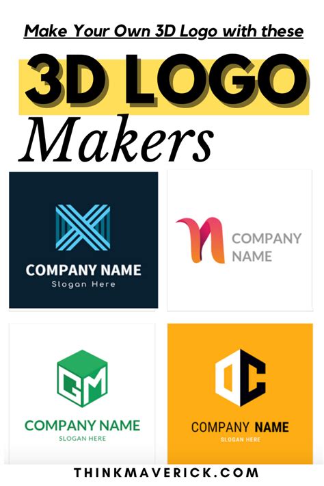 3 Best Free 3d Logo Makers Make Your Own 3d Logo For Free In Minutes