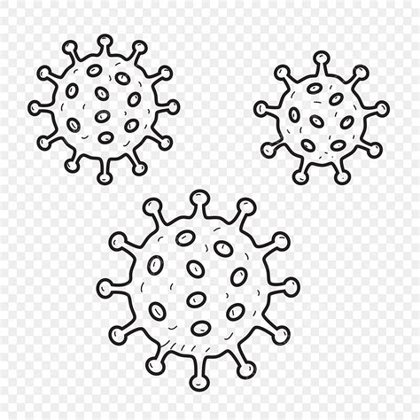 Corona Virus Vector Illustration In Black And White Design Rat Drawing