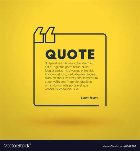 Quote Blank Design Template Typographic Background