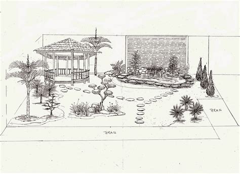 Meski minimalis, namun rumah satu ini memiliki luas yang cukup untuk ditinggali oleh 2 sampai 4 orang. Bilqis Florist & Gardening: contoh sketsa taman 2
