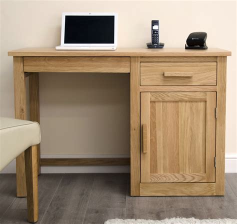 Arden Single Pedestal Office Pc Computer Desk Workstation Solid Oak Furniture Ebay