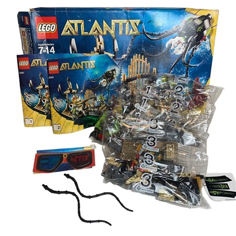 Lego Atlantis Nib Gateway Of The Squid Building Set 8061 Ages 7 14