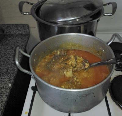 Cover the pot and cook the mixture for about 2 minutes. Tomato Egusi/Melon Stew, Soup in Nigeria - Nigerian fufu ...