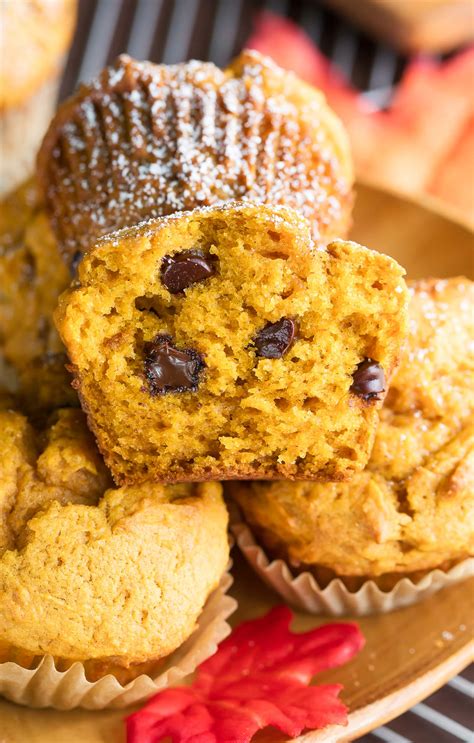 Small Batch Chocolate Chip Pumpkin Muffins Peas And Crayons