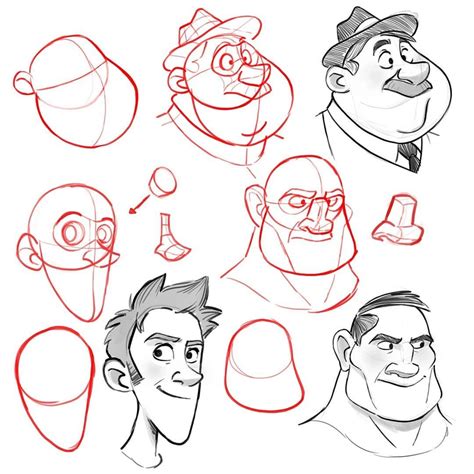 Mitch Leeuwe On Instagram “drawing Head Tips I Always Try To Break It Down In Simple Shapes I