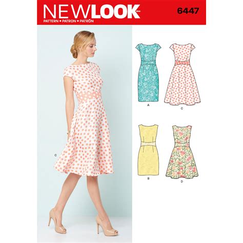 New Look Sewing Pattern 6447 Misses Dresses Sewing Pattern My