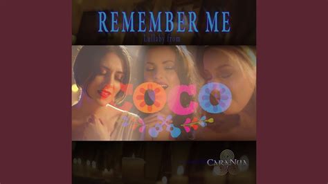 Remember Me Lullaby From Coco Youtube