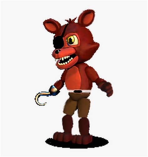 Unwithered Foxy In Fnaf World Clipart Png Download Fnaf Adventure