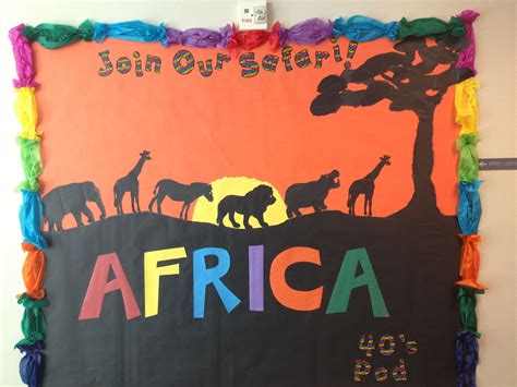 Pin By Corinne Courtin On Work Safari Theme Classroom Africa