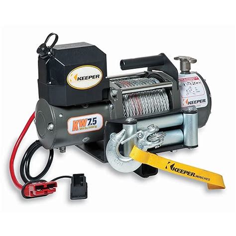 Keeper Kac1500 110120v Ac Electric Winch With Hand Held Remote 1500