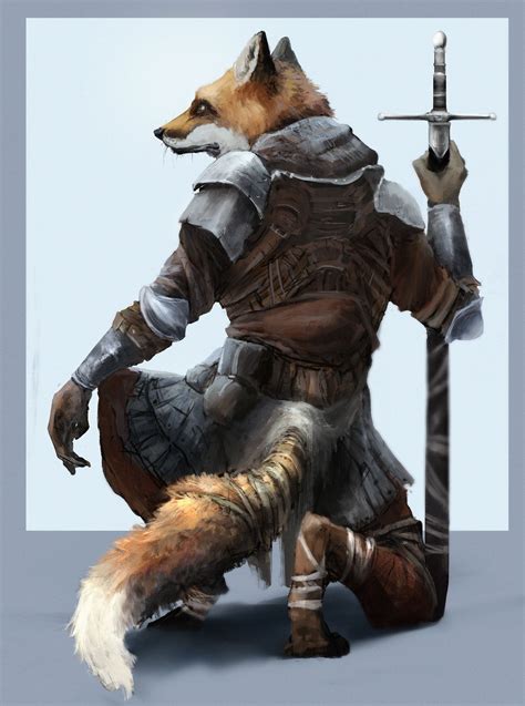 Fox Warrior Digital 1486x2000px Art