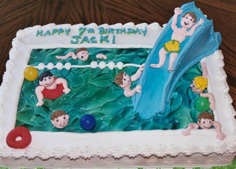 Check out our pool party decoration selection for the very best in unique or custom, handmade pieces from our party décor shops. Pool Party Cakes - Decoration Ideas | Little Birthday Cakes