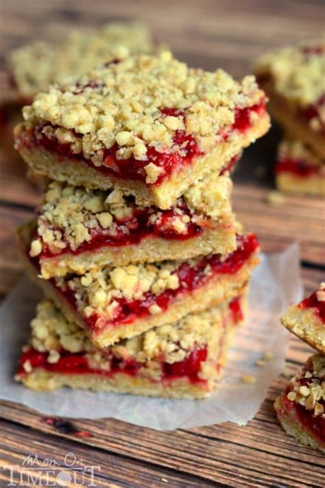 Cherry Oatmeal Crumble Bars Mom On Timeout