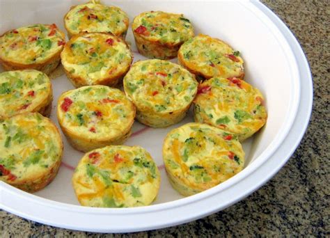 Mini Crustless Broccoli Quiches