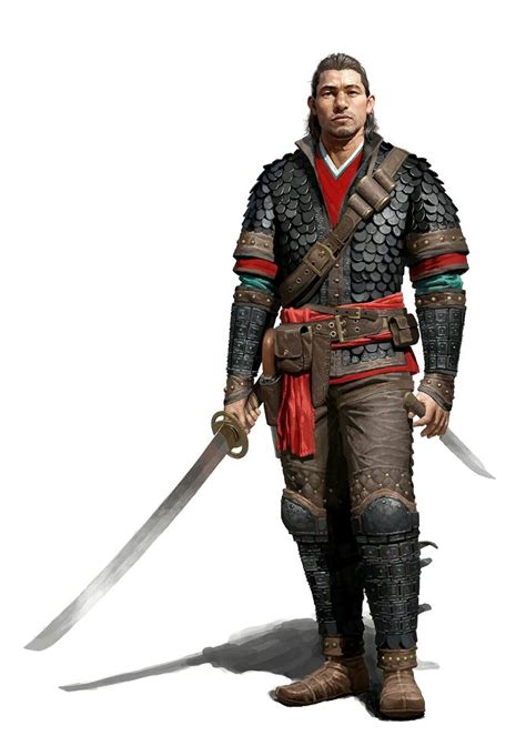 Male Human Urban Ranger Two Weapon Fighter Pathfinder Pfrpg Dnd Dandd
