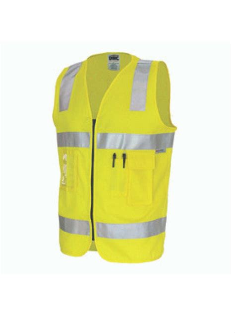 Dnc Daynight Hi Vis Cotton Safety Vest Workwear Warehouse