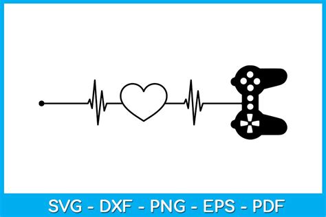 Video Gamer Heartbeat Game Lover Svg Tee Graphic By Trendycreative