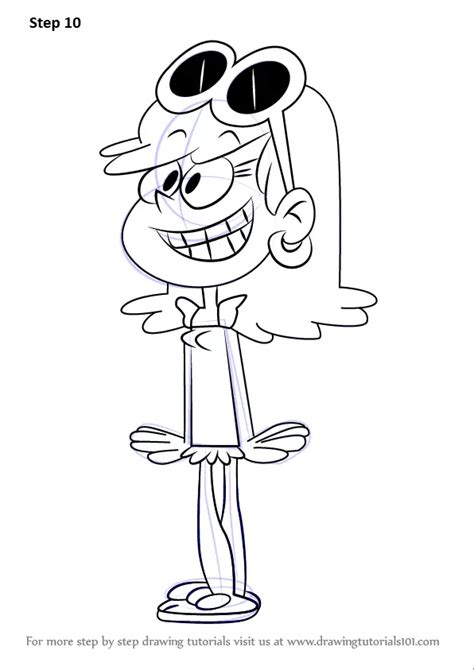 How To Draw Leni Loud Coloring The Loud House Charact