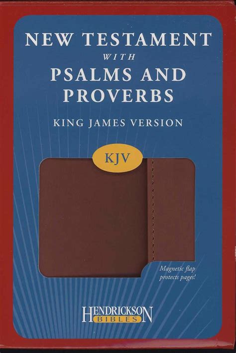 Kjv New Testament With Psalms And Proverbs Imitation Leather Brown