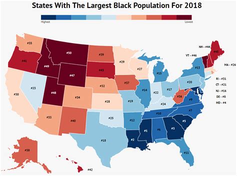 Unlike china and india, the united states population is expected to continue to grow throughout the century with no foreseeable decline. States In America With The Largest Black Population For 2021