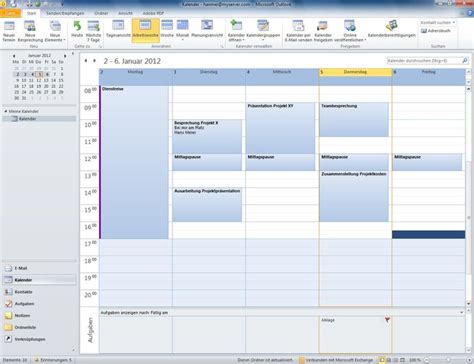 Outlook Kalender Termine Mit Outlook Verwalten