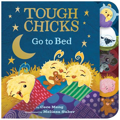 Tough Chicks Go To Bed A Tabbed Touch And Feel Board Book Samko